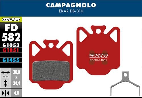 Galfer Disc Brake Pad Campagnolo Ekar