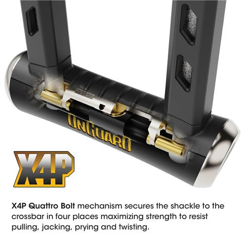 OnGuard RockSolid U-Lock Keyed - 9cm x 17.5cm D 14mm