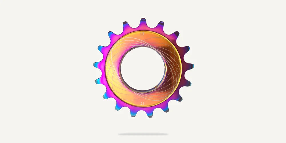 Bespoke Chainrings - Track Cogs - Titanium Oil Slick Coated - 1/8