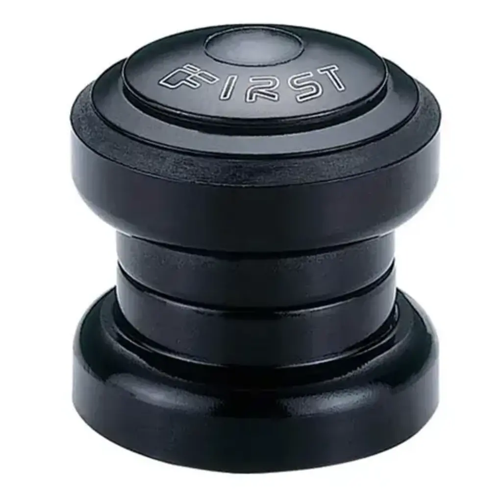 Head Set, threadless 1 1/8, cartridge bearings, w/top cap, 28.6 x 34 x 30mm - Black
